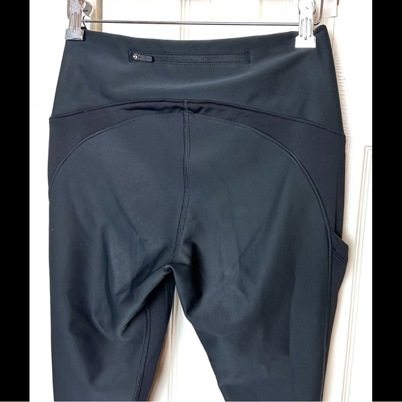 LULULEMON Sleet Sprinter Tights Leggings Pants Black Reflective Running Fleece - Picture 11 of 16